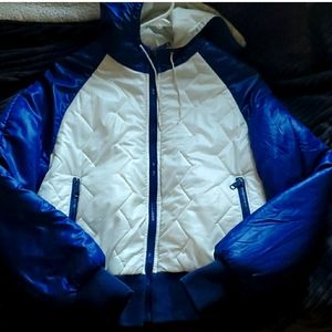 VINTAGE white stag down jacket